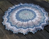 Round crochet doily cool steel color home decor living bedroom 20 inch crochet round tablecloth