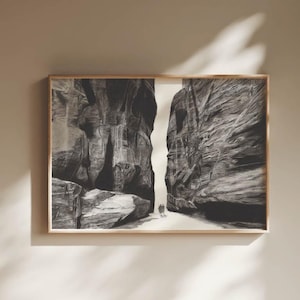 The Valley | Christian Art Print | Bible Art | Christian Gift | Modern Christian Art | Hand Drawn