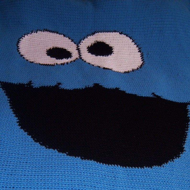 Super Single Bedspread 4 weeks production time Cookie Guy Crocheted Blanket 56 x 62 Inches Snuggle Blanket