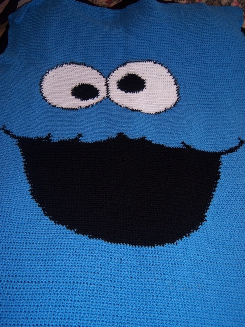 Super Single Bedspread 4 weeks production time Cookie Guy Crocheted Blanket 56 x 62 Inches Snuggle Blanket