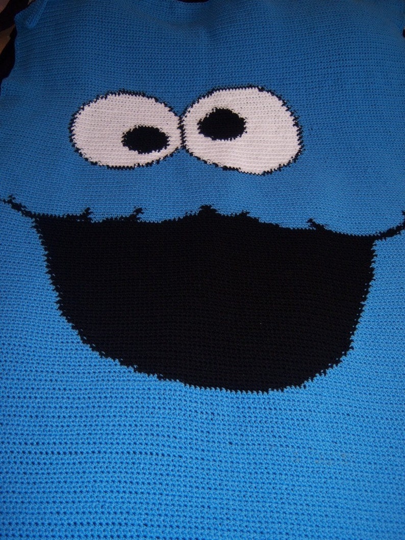 Super Single Bedspread 4 weeks production time Cookie Guy Crocheted Blanket 56 x 62 Inches Snuggle Blanket