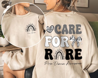 Pflege für seltenes Hemd, Zebra-Band-Shirt, seltenes Bewusstseins-Shirt, Tag-Shirt für seltene Krankheiten, Unterstützung für seltene Krankheiten, Hemd für chronische Krankheiten