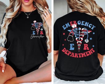 Custom ER Nurse Shirt, Emergency Department Shirt, Emergency Nurse Shirt, Emergency Medicine Nurse, Emergency Nurse Gift, Gift For Er Nurse