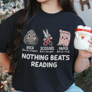 Reading Shirt, Nothing Beats Reading, Book Lover Gift, Bookworm Gift, Gift For Reader, Book Club Gift, Bookish Gift, Funny Book Lover