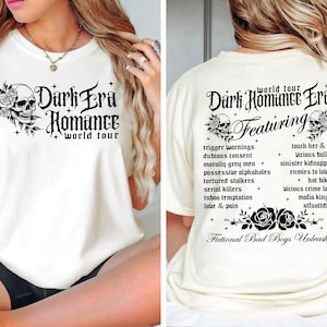 Dark Romance Book Club Shirt, Dark Romance Era World Tour Shirt, Book Lover Shirt, Gift For Readers Society,  Book Lover Gift