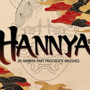 HannyaGenerator für Procreate - 20 Pinsel, 625 Kombinationen