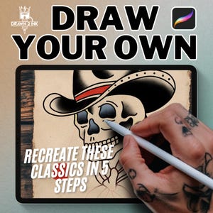 Draw Your Own Polito Skulls, Recreate These Classics in 5 Steps on procreate