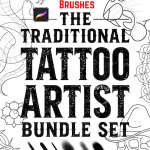 The Ultimate Traditional Tattoo Artist Procreate Bundle: 850+ Brushes(16 Sets)