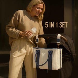 5 in 1 Diaper Bag Set: Cooler, Caddy & Stroller Straps