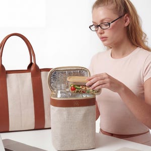 クーラーバッグ - 断熱ランチ＆ボトルポーチ 画像 1