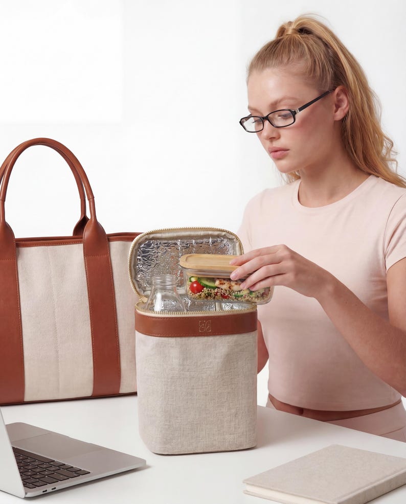 クーラーバッグ - 断熱ランチ＆ボトルポーチ 画像 1