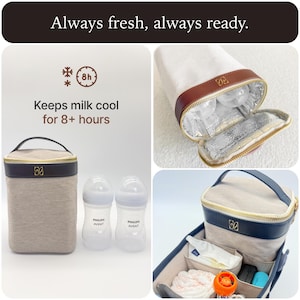 クーラーバッグ - 断熱ランチ＆ボトルポーチ 画像 3