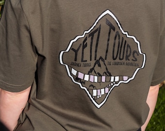 Yeti Tours / Disney Inspired Expedition Everest Shirt / Animal Kingdom Khaki Adventure Graphic Tee for Disney Trips
