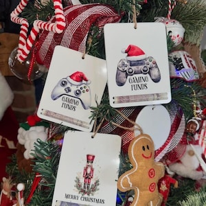 Carteira de dinheiro de Natal personalizada / decoração de árvore / carteira de presente / fundos de jogos / porta-dinheiro / cartão / quebra-nozes / xbox / play station