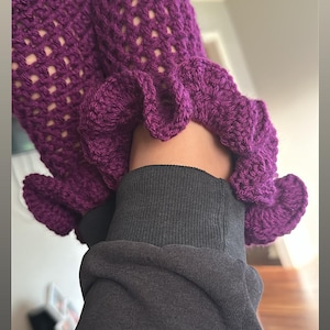 Crochet Ruffled Socks