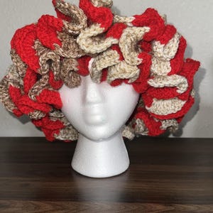 Gorros de crochet con volantes (adultos)