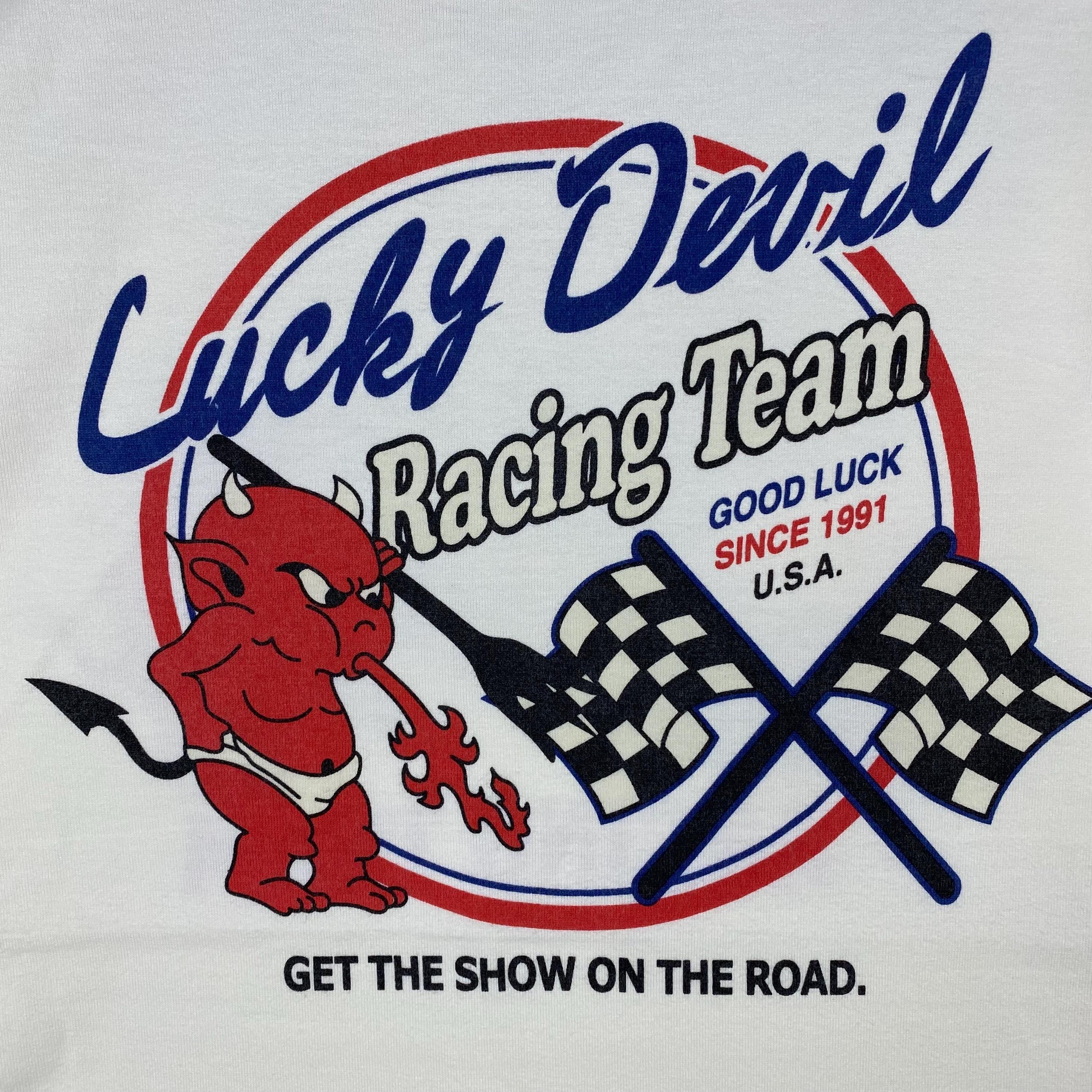 Vintage Tedman Lucky Devil Racing Team Long Sleeve Tee - Size 44