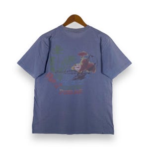 Rare!! Vintage 90&#39;s PIPELINE USA Surfing Apparel Sunfaded Tee Shirt Medium Size