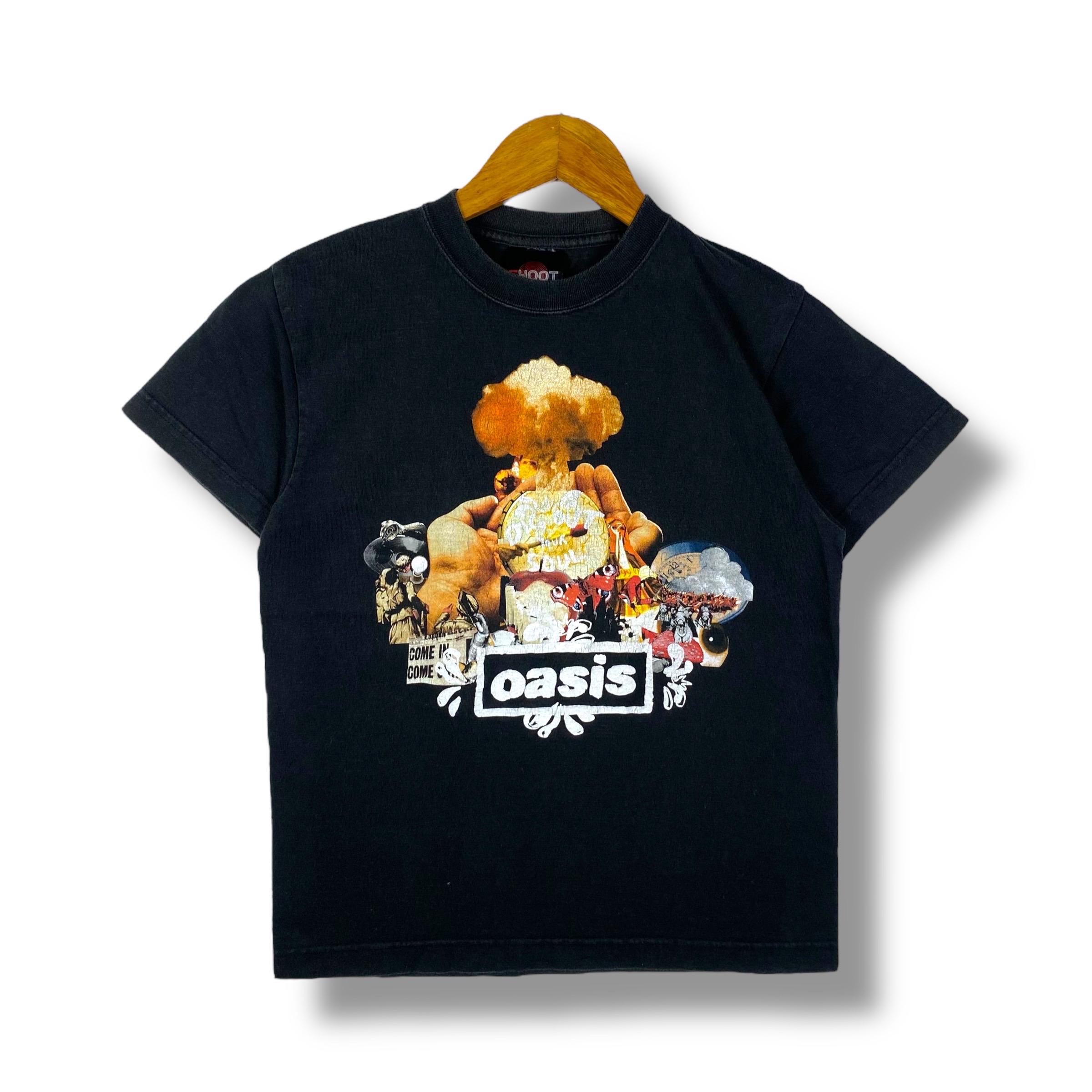 トップス 00s oasis Dig Out Your Soul print Tee Rare!! Vintage 00's OASIS Dig Out Your Soul Album Band Tee Shirt