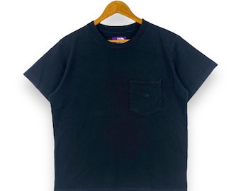 Vintage the North Face X Nanamica Purple Label Faded Style T-shirt