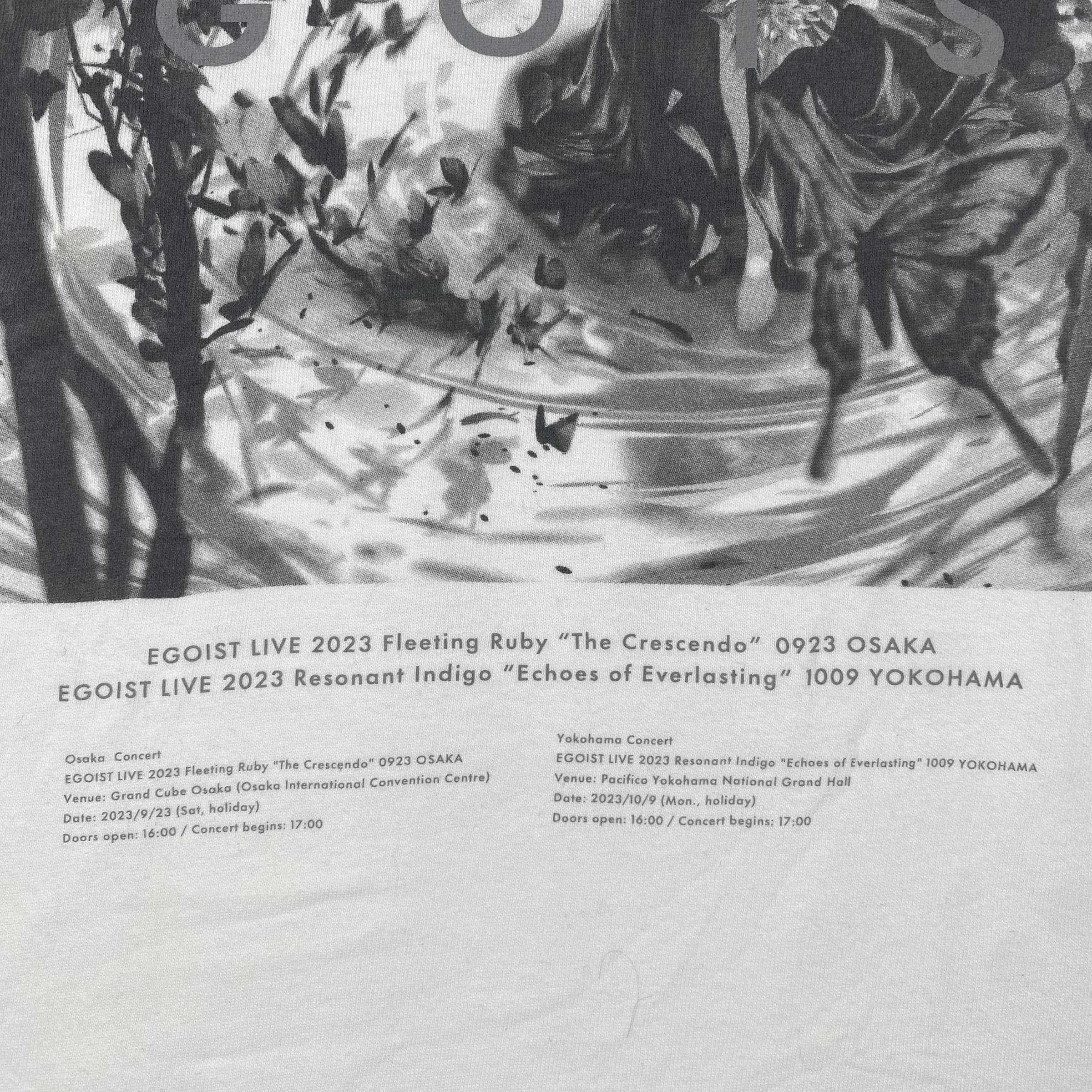 Rare!! EGOIST LIVE 2023 Ruby & Echoes Japanese Pop Music Tee Shirt
