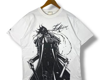 Rare!! Vintage HELLSING The Median Alucard Anime Tee Shirt Large Size