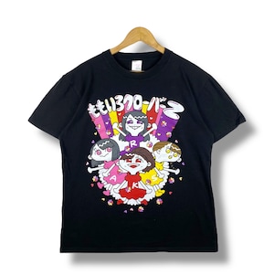 Rare!! MOMOIRO CLOVER Z Japanese Idol Girl Group Cartoon Graphic Tee Shirt Extra Large Fits Large Size