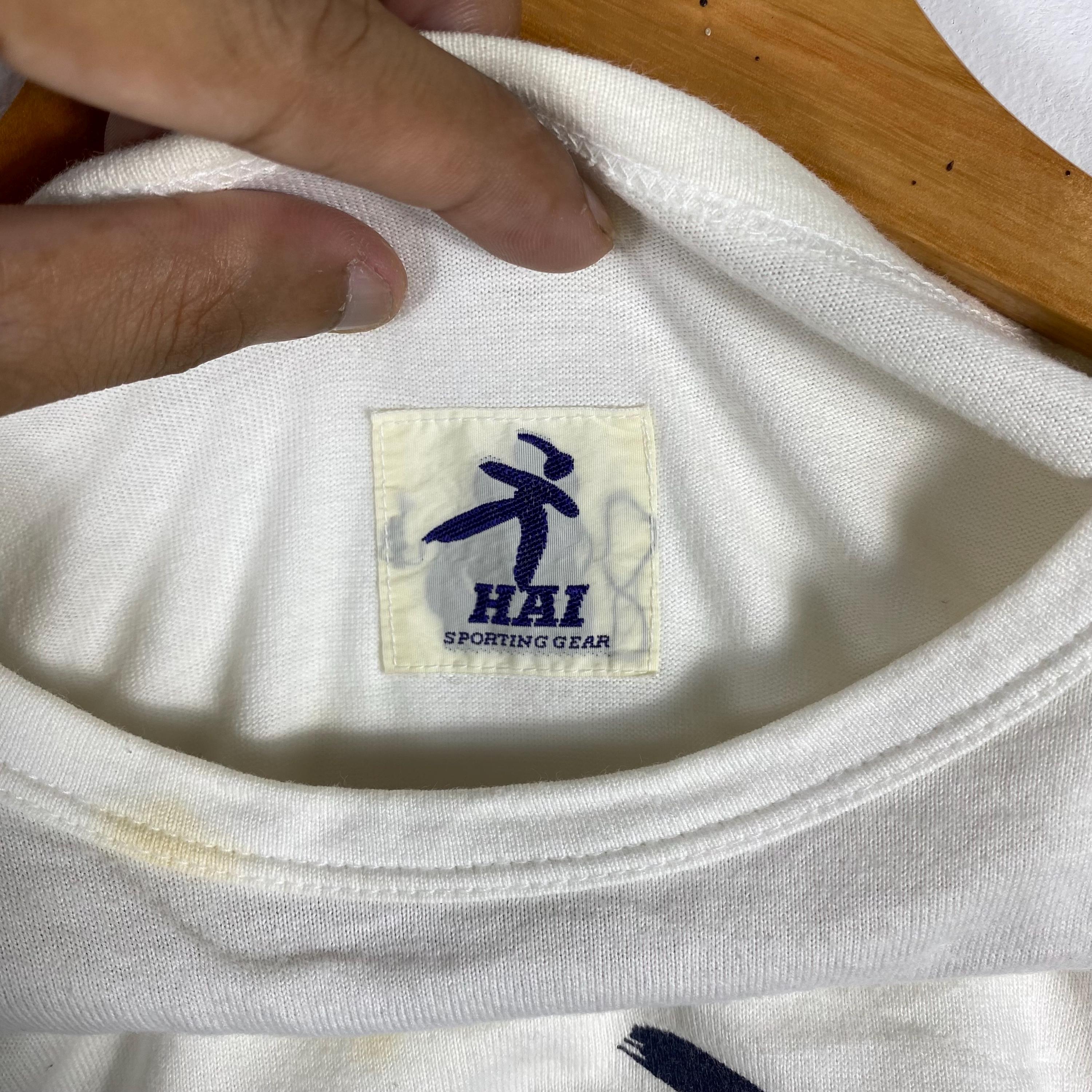 Vintage 90s HAI Sporting Gear Tee - Issey Miyake Big Logo, Medium