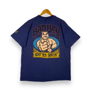 Vintage 90s BAD BOY CLUB Graphic Tee - Navy Large - Etsy