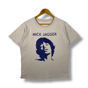 Rare!! the Rolling Stone MICK JAGGER Photo Tee Shirt Medium Size
