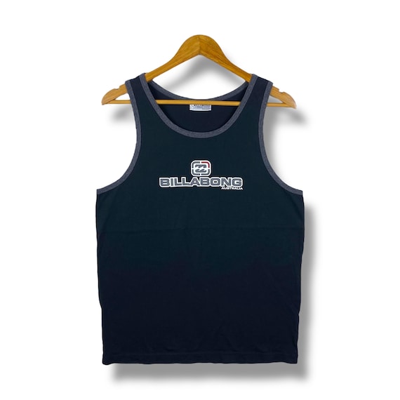 Rare!! Vintage 00's BILLABONG AUSTRALIA Mechnical Systems Tank Tops Medium Size