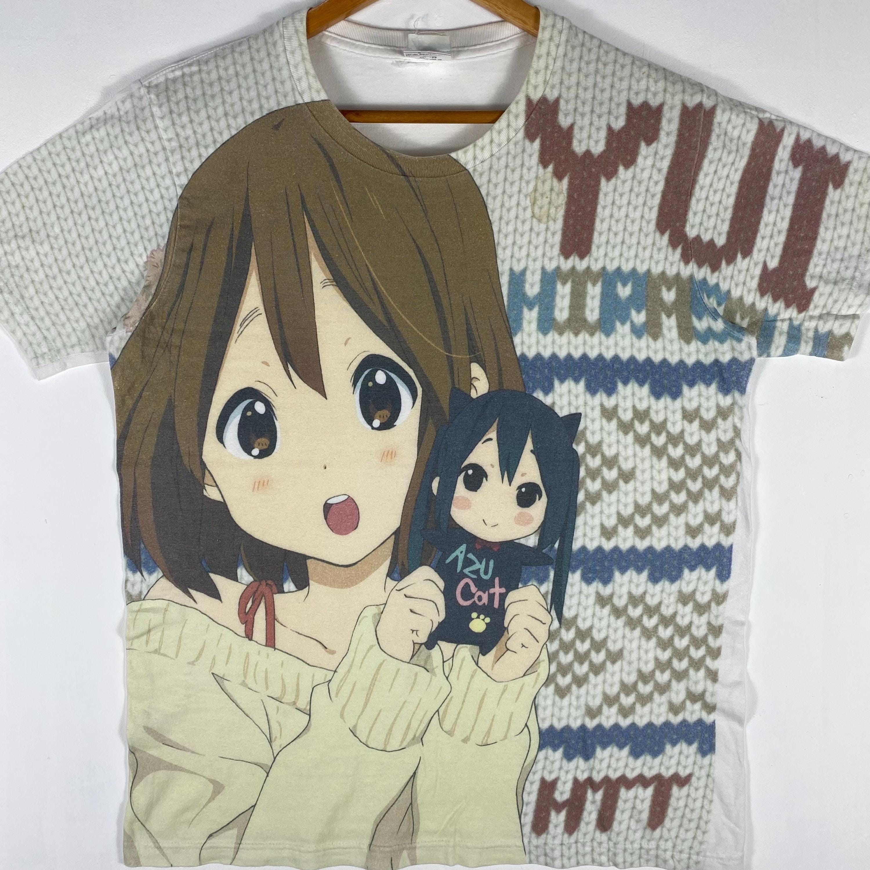 ヴィンテージ けいおん! 平沢唯 アニメTシャツ - フルプリント コスパ