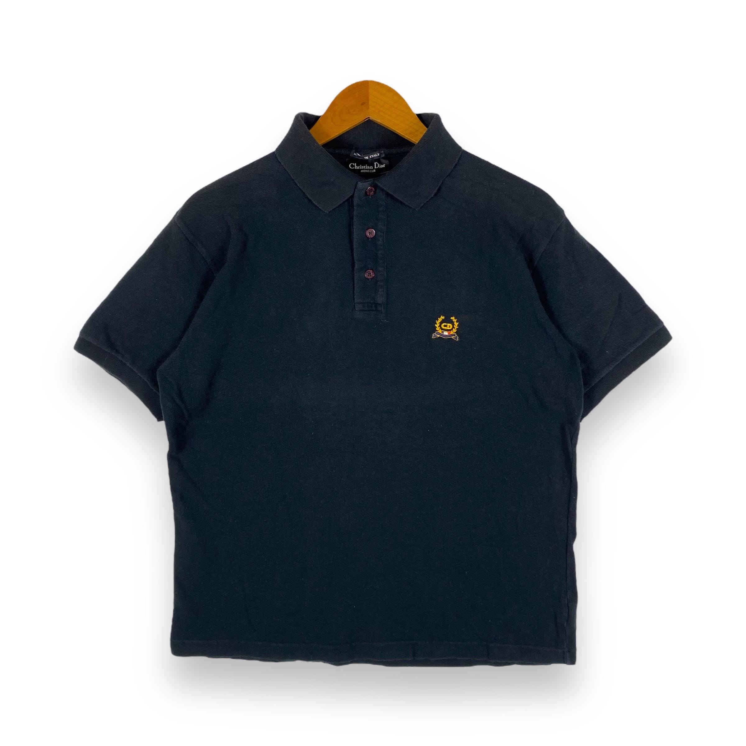VINTAGE CHRISTIAN DIOR MONSIEUR POLO SHIRT/size M(19.5”/27