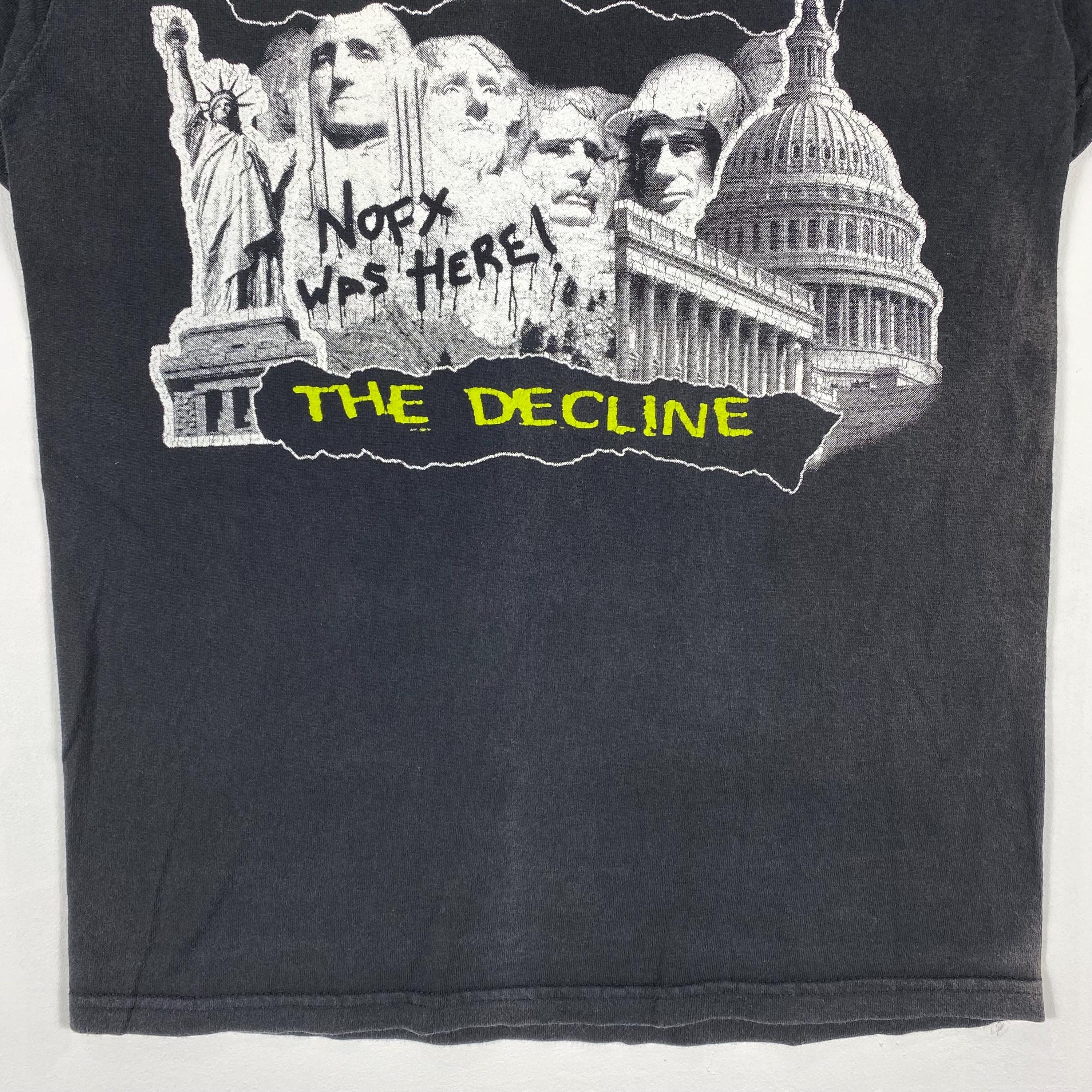 Rare!! Vintage 2000 NOFX the Decline Album Cover Band Tee Shirt