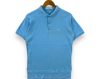 Vintage Single Stitch T Shirt Polo Shirt Large 90s Pocket
