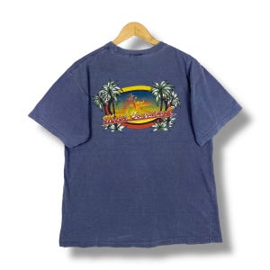 Rare!! Vintage 90&#39;s MOSH BOARDING Graphic Surfing Apparel Tee Shirt Medium Size