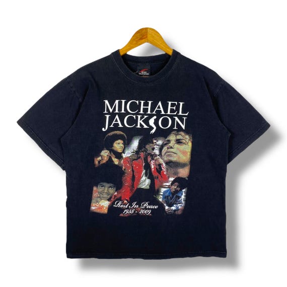 Vintage Michael Jackson Rap Tee - Rest in Peace 2009 - Large Size