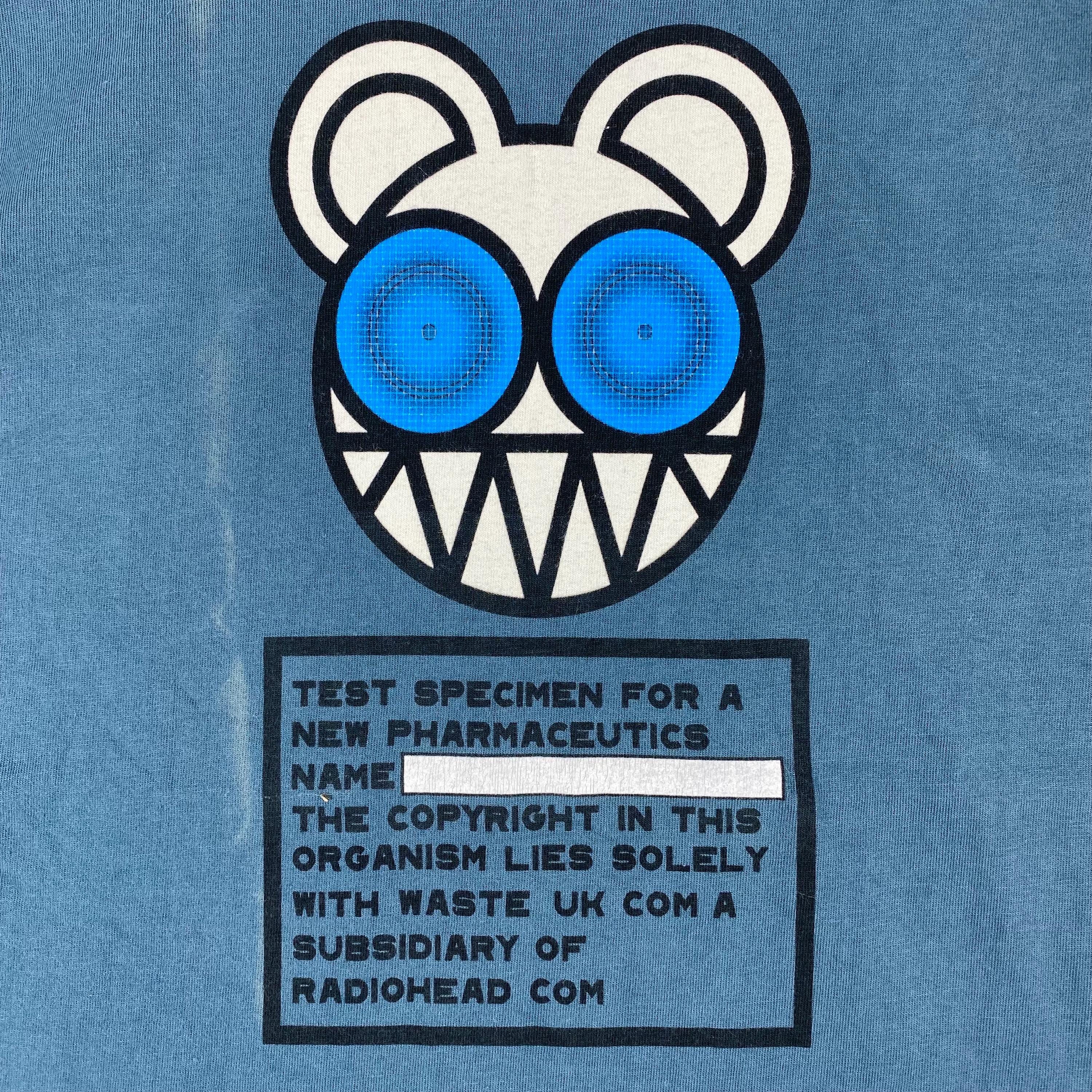 Rare!! Vintage 00's RADIOHEAD KID A Album Band Tee Shirt