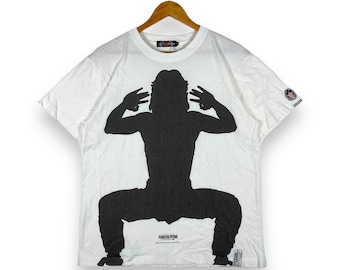 Rare!! Vintage 00's JACKIE CHAN Fearless Hyena Action Movie Tee Shirt Medium Size