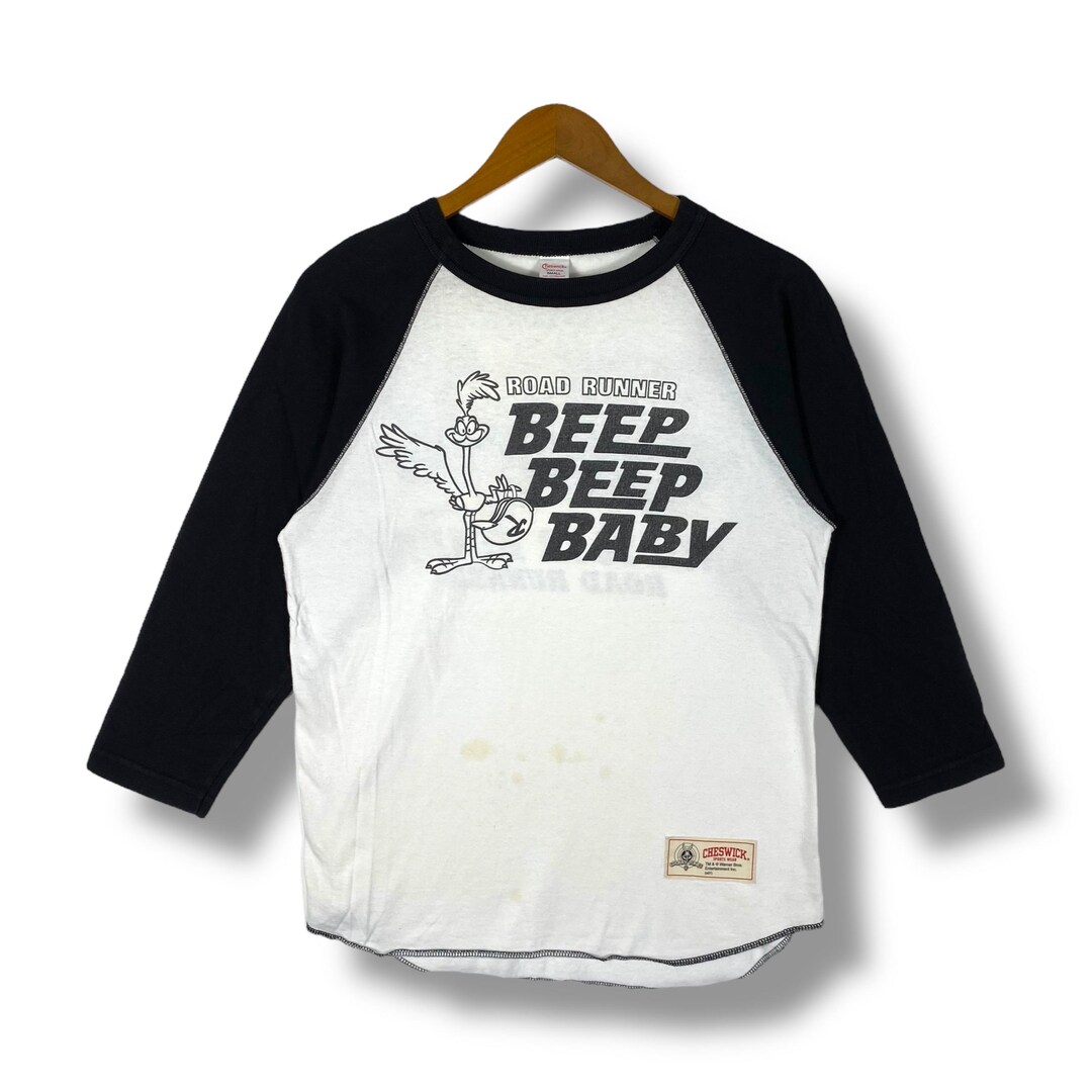 Rare!! CHESWICK by SUGAR CANE Road Runner Cartoon Raglan Tee Shirt