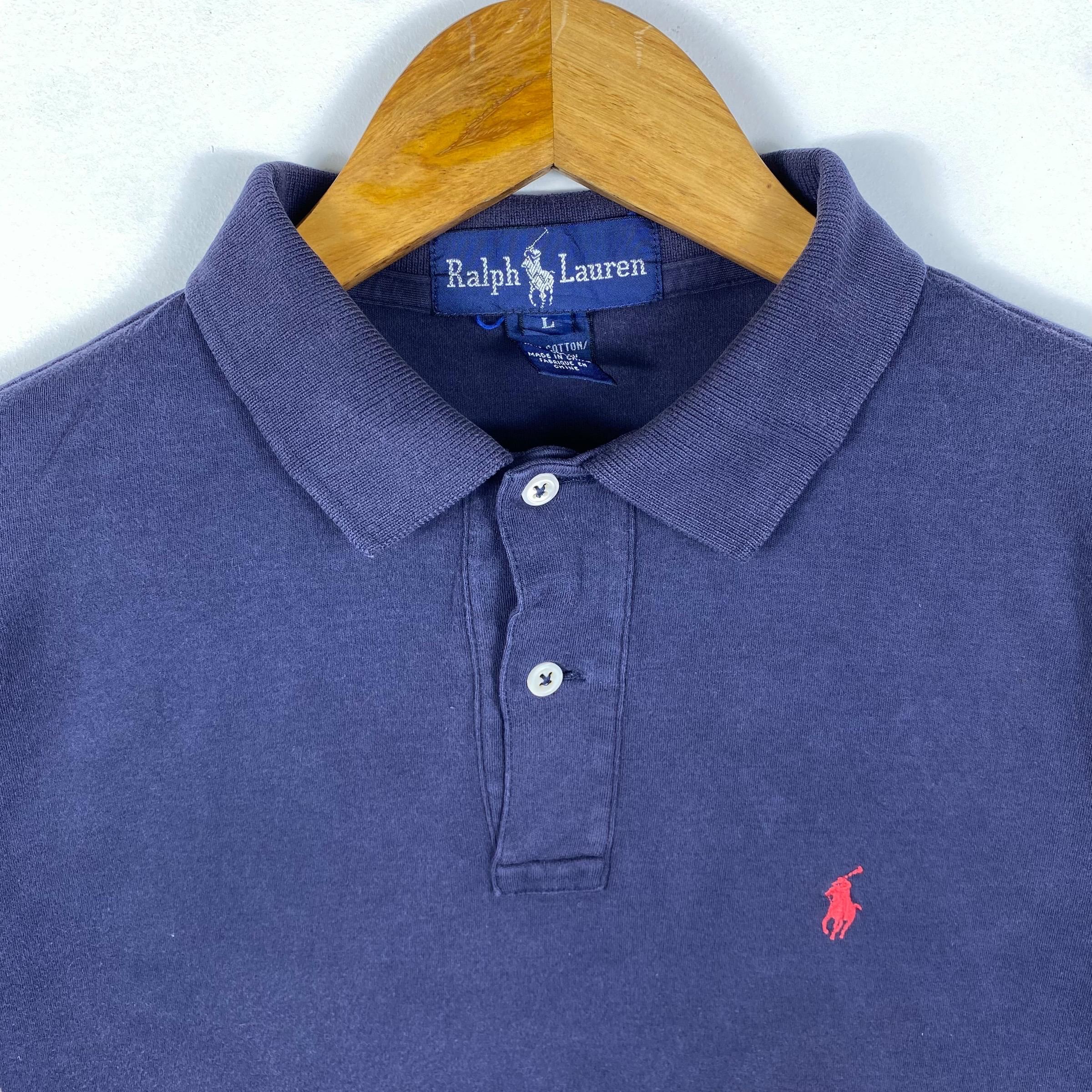 Rare!! Vintage RALPH LAUREN Small Embroidery Pony Faded Polo