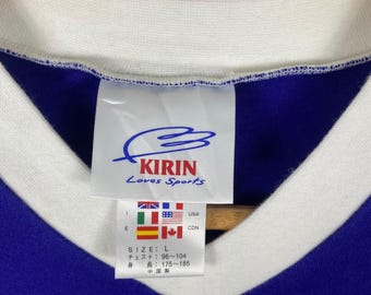 adidas × KIRIN ヴィンテージ トレーニングシャツ ロゴ擦れ 00s adidas × KIRIN ヴィンテージ トレーニングシャツ ロゴ擦れ 00s