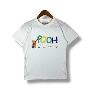 Rare!! Vintage 00's WINNIE THE POOH Disney Cartoon Tee Shirt Small Size