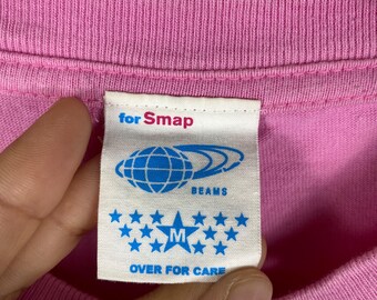 Rare!! Pop Up! SMAP Beams for SMAP Japanese Boy Band Tee Shirt