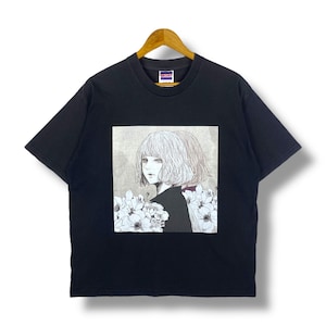 Rare!! Japanese Anime Artwork Illustration Graphic Tee Shirt Medium Size