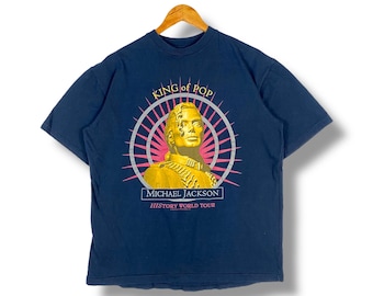 Vintage 90's 1997 Michael Jackson King of Pop History World Tour
