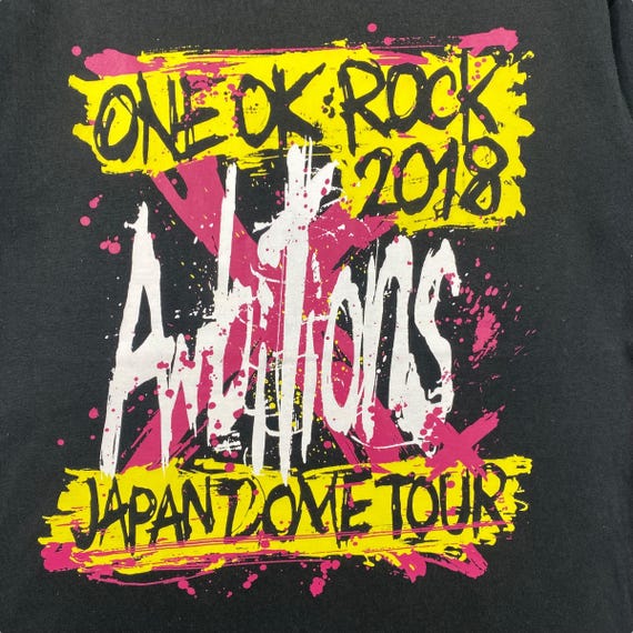 Rare!! ONE OK ROCK Ambitions Japan Dome Tour 2018 Band Tee Shirt