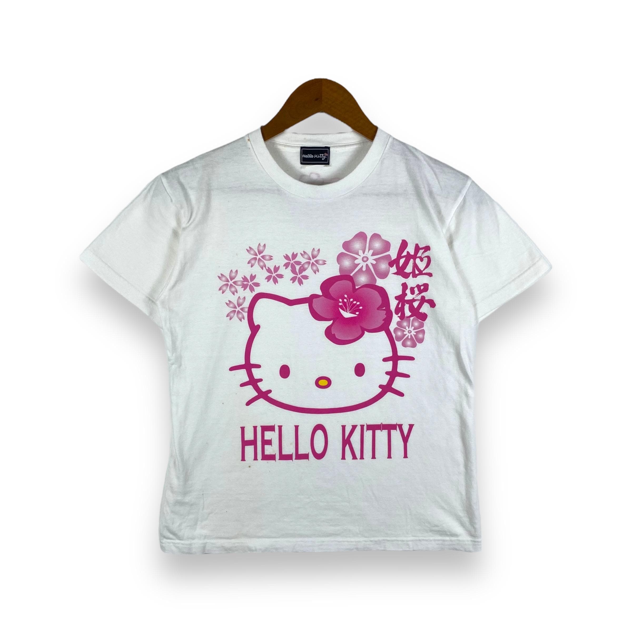 Rare!! Vintage HELLO KITTY Japanese Animated Cartoon Tee Shitt 