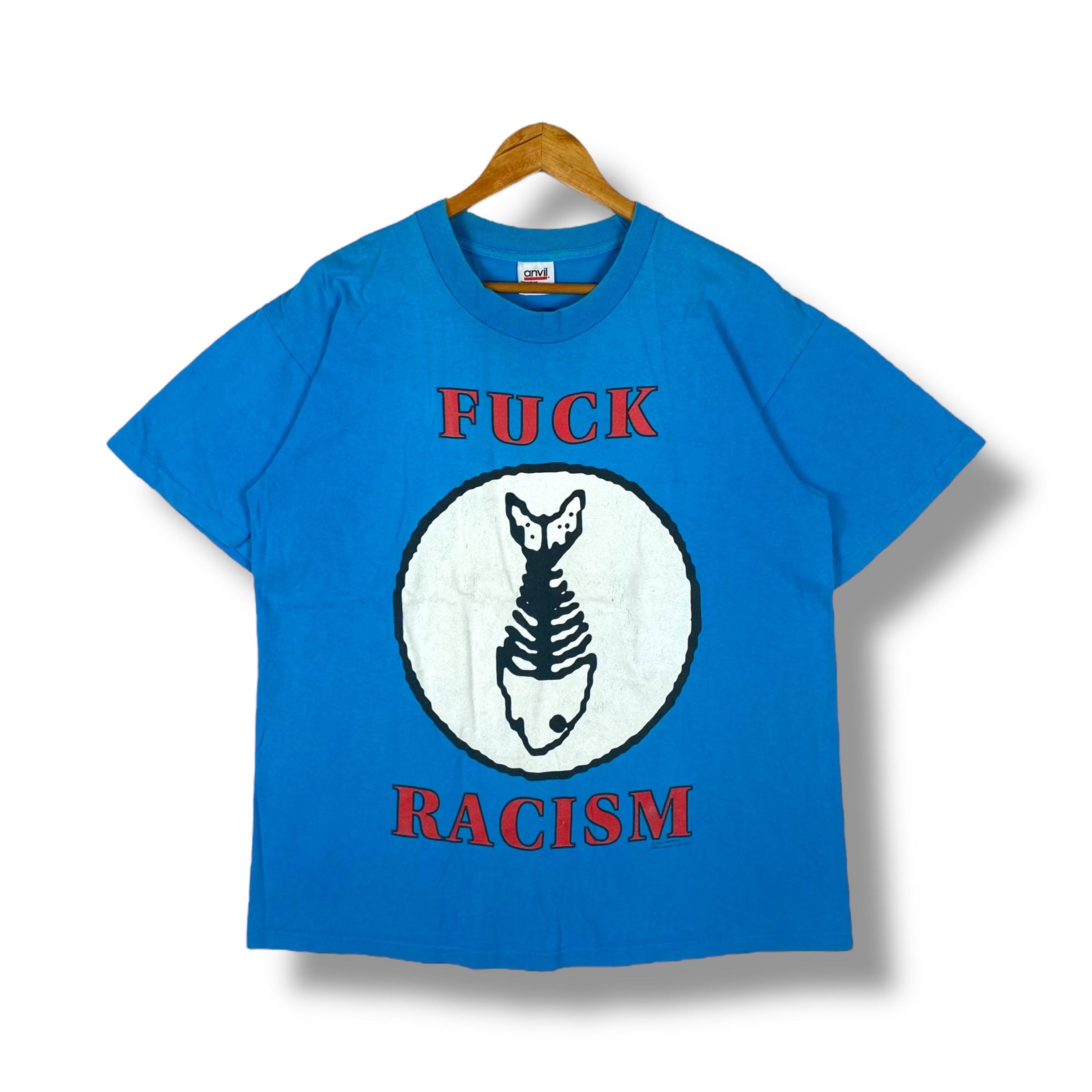 ミュージシャン FISHBONE Fuck Racism Tshirts XL FISHBONE Tシャツ FUCK RACISM オフィシャル | 45REVOLUTION