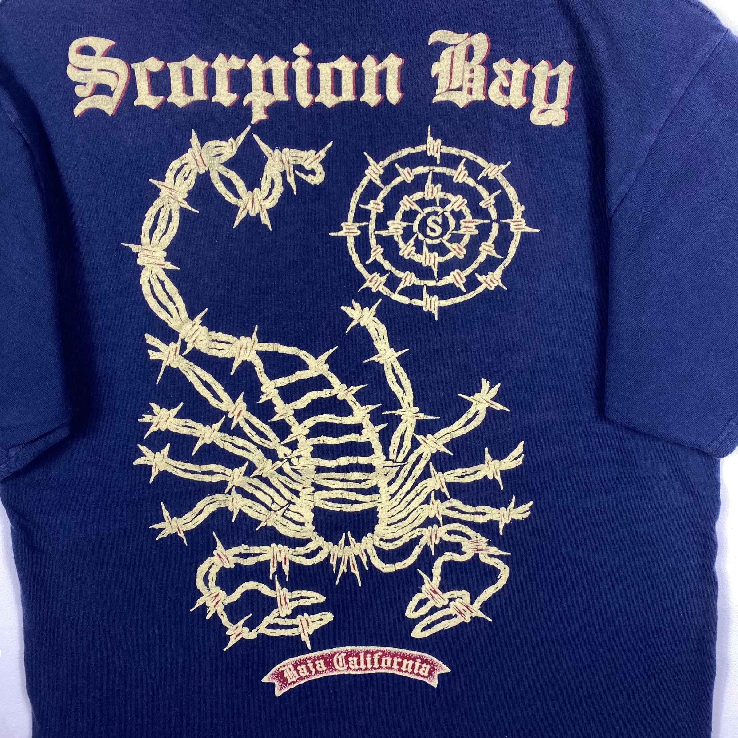 Rare!! Vintage 90's SCORPION BAY Baja California Big Graphic Surf